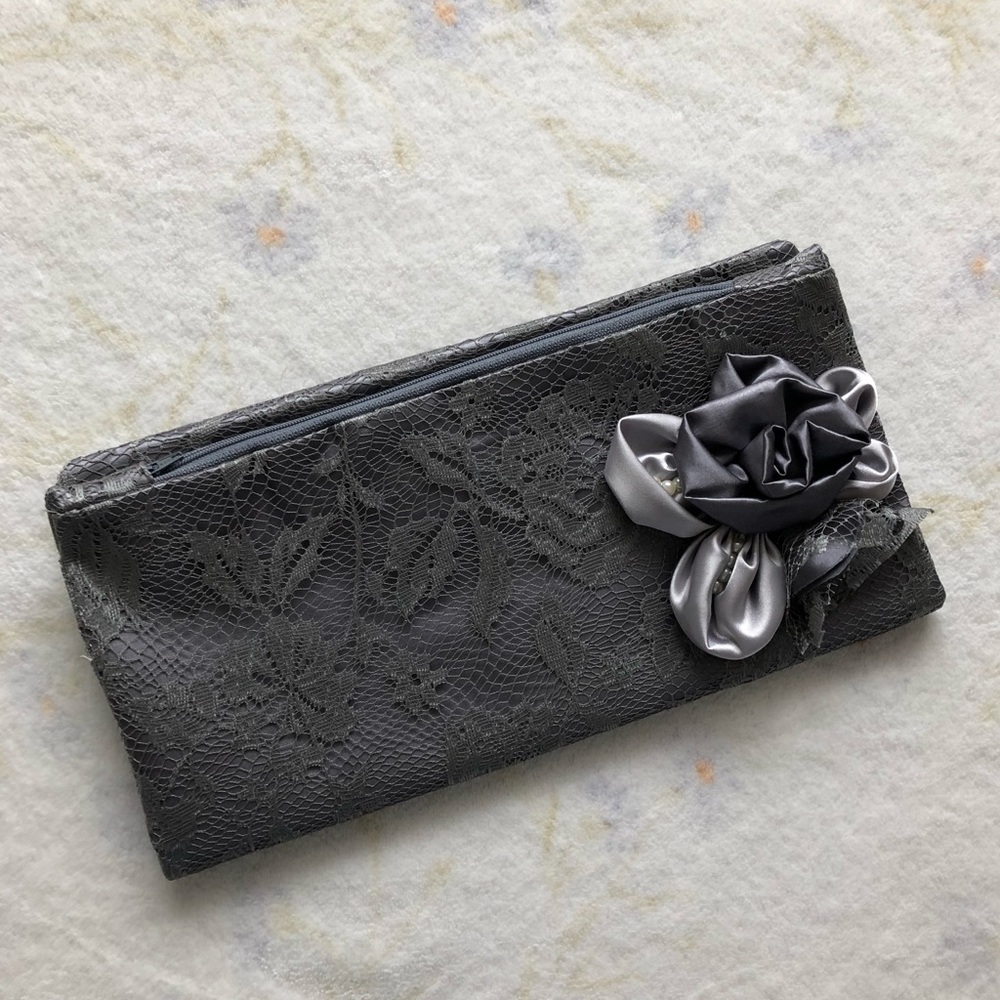 Lace Floral Clutch